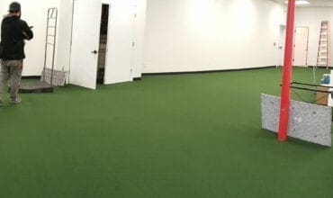 Synthetic Turf Indoor Installation