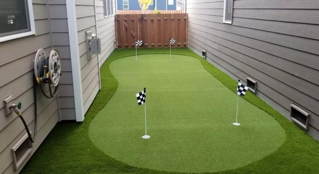 Get your Backyard Putting Green Installation & Cost Synthetic Turf NW