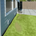 Synthetic Turf Northwest - Example of severe window reflection damage